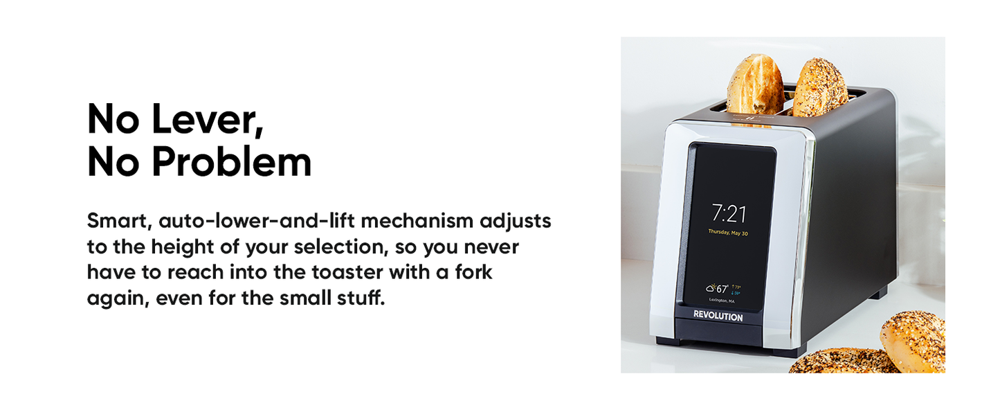 High-speed touch screen toaster